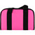 Pink poly attaché case open showing handgun and magazine storage slots