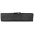 Interior webbing system and padded compartments of black 42-inch rifle case