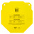 Side angle view of Caldwell AR500 steel octagon target showing durable construction