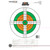 Champion Traps and Targets 25-yard fluorescent pistol shooting target