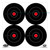 Birchwood Casey Dirty Bird Round Bullseye Target 48-Pack front view