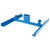NCSTAR VISM blue steel target stand showing side angle and frame detail