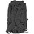 Side angle view of black Hurricane tactical backpack showing MOLLE attachment system