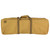 Close-up detail of tan Torrent Double Rifle Case exterior fabric and zipper