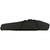Close-up of padded front pocket and stretch gear slots on black rifle case