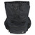 Side angle of black Drifter backpack showing G Hook strap closure