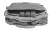 Interior view of gray Glock range bag showing magazine holder compartments