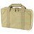 Interior dual compartments of NCSTAR VISM tan discreet pistol case