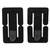Vertx BAP Strap Organizer Medium Black 2-Pack neatly bundled