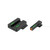 Truglo Brite-Site TFX Pro Iron Sights for S&W Shield tritium fiber-optic set