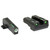 Close-up of Truglo TFX tritium fiber-optic front and rear sight set