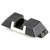 Close-up detail of Glock factory fixed rear sight steel construction