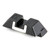 Close-up of Glock OEM steel fixed rear sight mounting base and fitment
