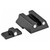 Close-up of Meprolight tritium night sight front and rear elements for HK P30 .45