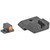 Close-up of Trijicon HD orange front sight tritium vial detail