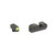 Close-up of R3D 2.0 green tritium night sight dot alignment on Glock 21