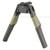 Close-up of MDT ORYX M-LOK bipod OD green polymer legs and mount detail