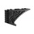 Side profile view of ESD black AR-15 enhanced foregrip mounting rail