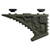 Close-up detail of Edgar Sherman Design AR-15 Enhanced Foregrip texture in Ranger Green