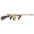 Right-side profile of Thompson 1927A1 DLX 16.5-inch barrel gold finish