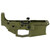 Left side profile of M4E1 Pro OD Green lower receiver detail
