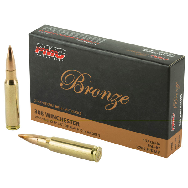 PMC Bronze - 308 Win - 147 gr - FMJ BT - 20 Rds/box