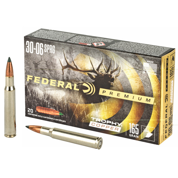 FEDERAL 30-06 SPRINGFIELD - 165 GR - COPPER - 20 RDS/BOX