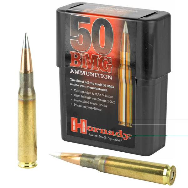 HORNADY 50 BMG - 750 GR - AMAX - 10 RDS/BOX