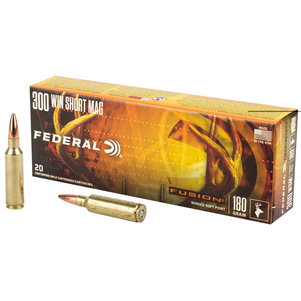 FEDERAL 300 WINCHESTER SHORT MAGNUM - 180 GR - BOAT TAIL - 20 RDS/BOX