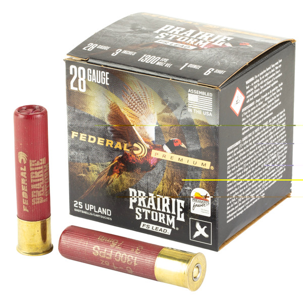 Federal Prairie Storm - 28ga - 7/8oz - #6 - 25 Rds/box