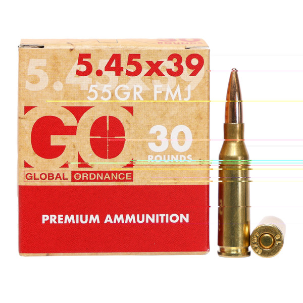 GLOBAL ORDNANCE 5.45X39MM - 55 GR - FMJ - 30 RDS/BOX