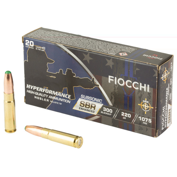 Fiocchi - 300 BLK - 220 gr - FMJ-BT - 20 Rds/box
