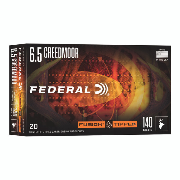 Federal - 6.5 Creedmoor - 140 gr - Fusion Tipped - 20 Rds/box