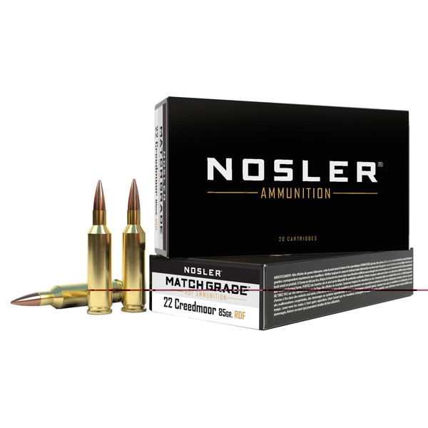 Nosler - 22 Creedmoor - 85 gr - HPBT - 20 Rds/box