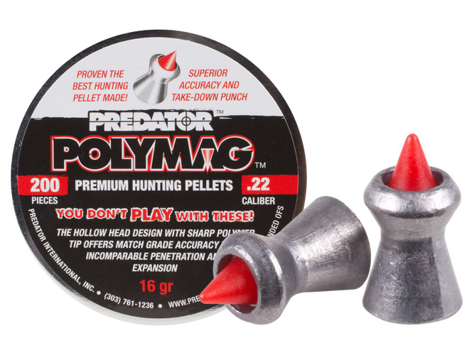 PREDATOR POLYMAG - .22 CAL - POLYMER TIP - 16.0 GR - 200/tin
