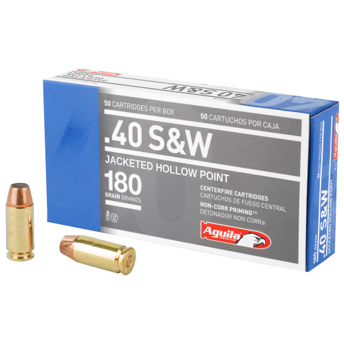 Aguila - 40 S&W - 180gr - JHP - 50 Rds/box