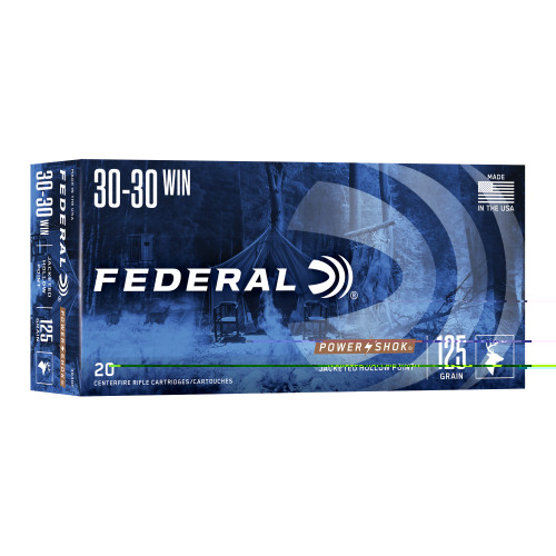 Federal Powershok - 30-30 Win - 125gr - HP - 20 Rds/box