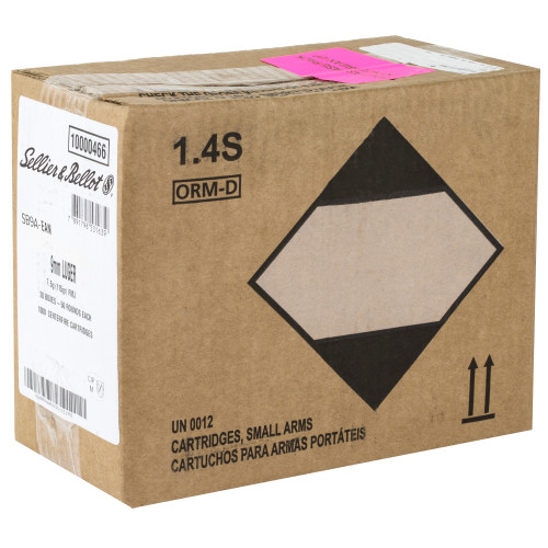 Sellier & Bellot - 9mm - 115gr - FMJ - 1000 Rds/box