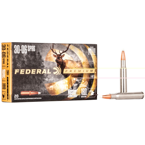 Federal Premium - 30-06 Springfield - 180gr - Nosler Accubond - 20 Rds/box