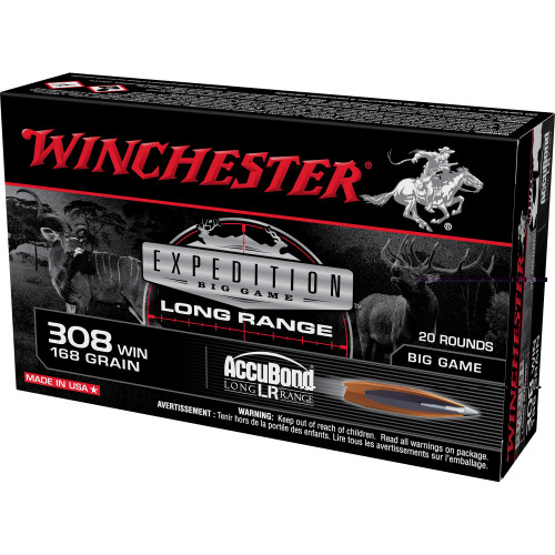 WINCHESTER 308 WIN - 168 GR - ACCUBOND - 20 RDS/BOX