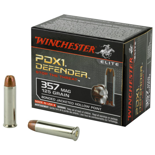 WINCHESTER - 357 MAGNUM -  125 GR - JHP - 20 RDS/BOX