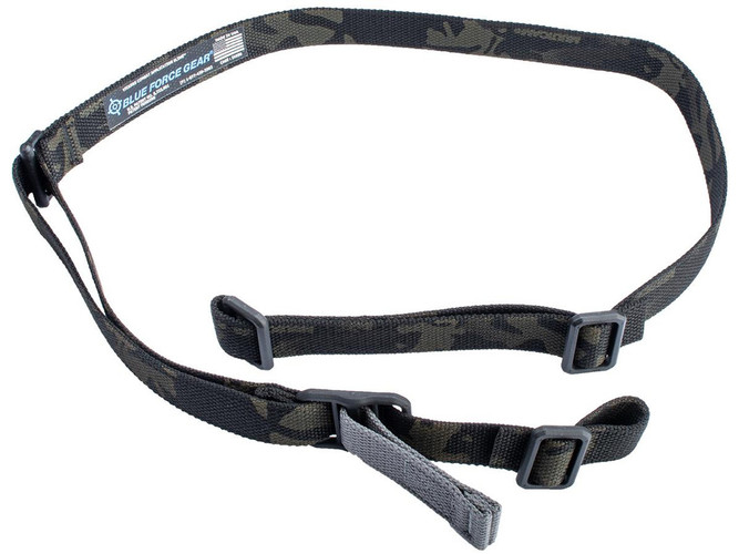 BLUE FORCE VICKERS COMBAT SLING - 2 POINT - MULTICAM BLACK - PLASTIC