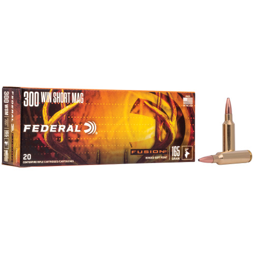 FEDERAL 300 WINCHESTER SHORT MAGNUM - 165 GR - BOAT TAIL - 20 RDS/BOX