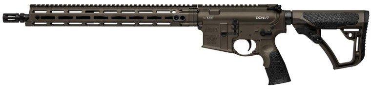 DANIEL DEFENSE DDM4 V7 - 5.56 NATO - 16" - 10+1 - MILSPEC BROWN - CA LEGAL