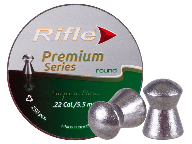 RIFLE PREMIUM - .22 CAL - ROUND - 18.67 GR - 250/tin