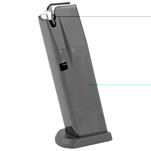 BERSA THUNDER MAGAZINE - 380 ACP - 10 ROUND CAPACITY - 15 ROUND BODY - STEEL - BLACK