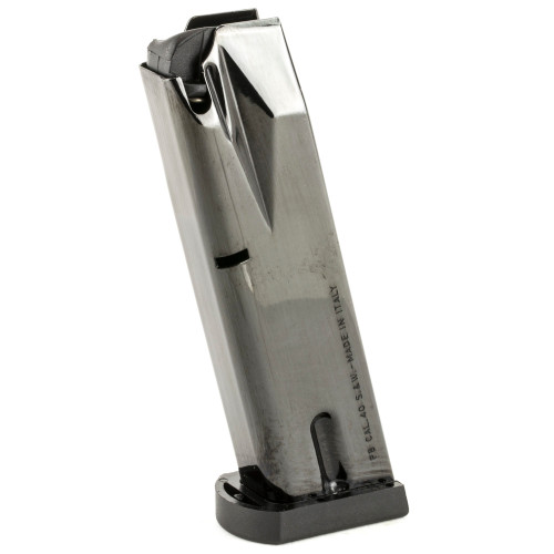 BERETTA 96/90-TWO MAGAZINE - 40 S&W - 10 ROUND CAPACITY - 12 ROUND BODY - STEEL - BLACK
