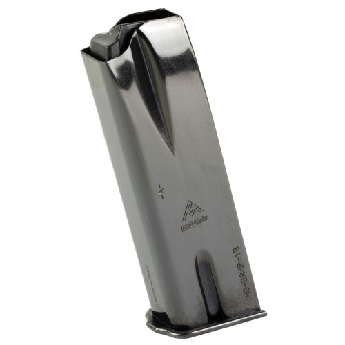 MEC-GAR BROWNING HI-POWER MAGAZINE - 9MM - 10 ROUND CAPACITY - 13 ROUND BODY - STEEL - BLACK