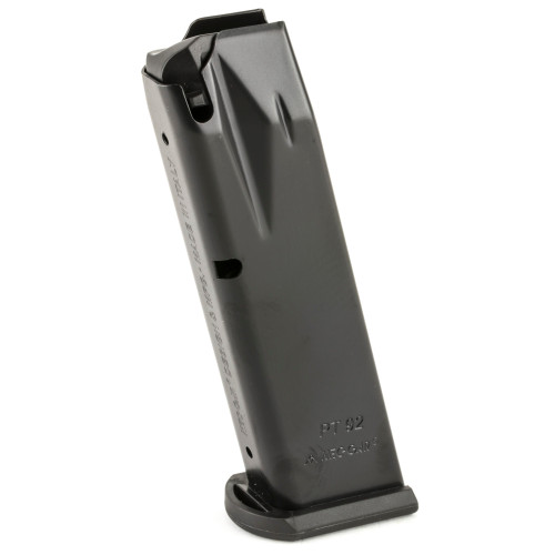 MEC-GAR TAURUS PT92 MAGAZINE - 9MM - 10 ROUND CAPACITY - 15 ROUND BODY - STEEL - BLACK