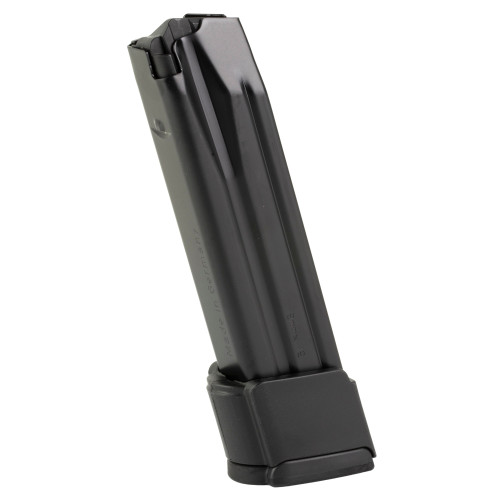 HK P30/VP9 MAGAZINE - 9MM - 10 ROUND CAPACITY - 20 ROUND BODY - STEEL - BLACK